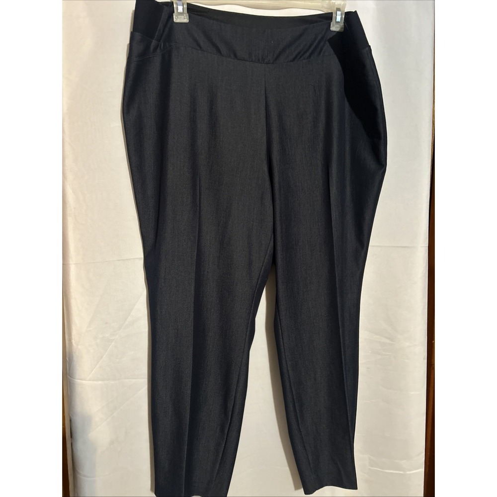 Investments Women's Dark Wash Denim Look Pants Size 20W 27"length